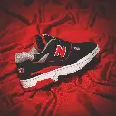 New Balance 550 Black Red Bred SHOES