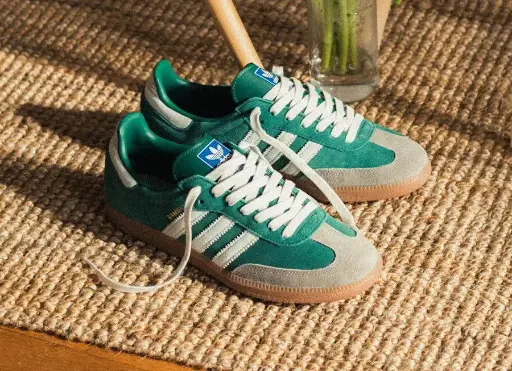 ADIDAS ORIGINALS SAMBA GREY GREEN