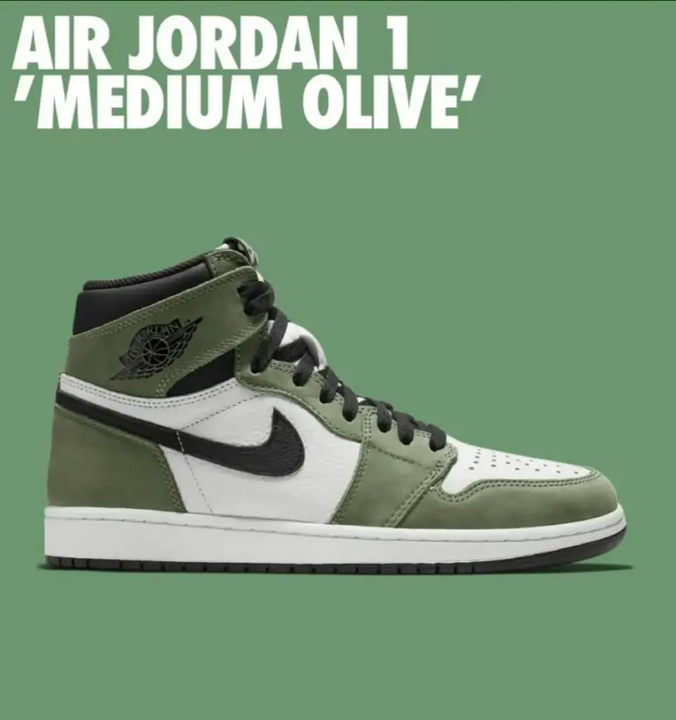 Nike Air jordan retro 1 "Medium olive"